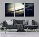 Framed Saturn Wall Art Canvas Print
