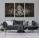 Rustic Chandelier Canvas Print by MyGreatCanvas | Canvas Wall Art Prints | Photo Prints & Wall Decor