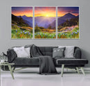 Mountain and Spring Wall Art Canvas Print
