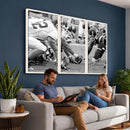 American Football Player Wall Art Canvas Print