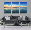 Blue Sky and Beach Wall Art Canvas Print