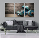 Dambell and Sport Wall Art Canvas Print by MyGreatCanvas | Canvas Wall Art Prints | Photo Prints & Wall Decor