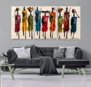 Abstract African Women Wall Art Canvas Print by MyGreatCanvas | Canvas Wall Art Prints | Photo Prints & Wall Decor