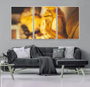Gold Buddha Statue Hands Wall Art Canvas Print by MyGreatCanvas | Canvas Wall Art Prints | Photo Prints & Wall Decor