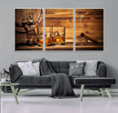 Rustic Whiskey and Barrel Canvas Print by MyGreatCanvas | Canvas Wall Art Prints | Photo Prints & Wall Decor