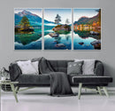 Crystal Clear Lake Wall Art | Mountains Wall Art Canvas | 3 by MyGreatCanvas | Canvas Wall Art Prints | Photo Prints & Wall Decor