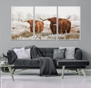 Longhorn Cattle Wall Art Canvas Print, Framed Farmhouse by MyGreatCanvas | Canvas Wall Art Prints | Photo Prints & Wall Decor