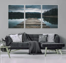Wooden Bridge Near Lake Wall Art Canvas Print by MyGreatCanvas | Canvas Wall Art Prints | Photo Prints & Wall Decor