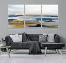 Abstract Landscape Wall Art Canvas | 3 Panel Modern Blue, by MyGreatCanvas | Canvas Wall Art Prints | Photo Prints & Wall Decor