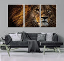 Mighty Lion Wall Art Canvas Print – Majestic Animal Portrait