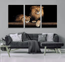 Lion Canvas Wall Art – Majestic Animal Print Artwork for by MyGreatCanvas | Canvas Wall Art Prints | Photo Prints & Wall Decor