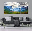 Yosemite Park Half Dome 3 Panel Canvas Print | Large Giclée by MyGreatCanvas | Canvas Wall Art Prints | Photo Prints & Wall Decor