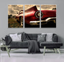 Red Classic Car Wall Art Canvas Print by MyGreatCanvas | Canvas Wall Art Prints | Photo Prints & Wall Decor