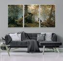 Grizzly Bear Cubs Wall Art Canvas Print