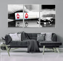 Aces Poker Art Poker Game Wall Art Canvas Print by MyGreatCanvas | Canvas Wall Art Prints | Photo Prints & Wall Decor