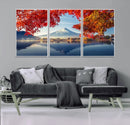Mount Fuji Canvas Wall Art Japan Autumn Mountain Canvas
