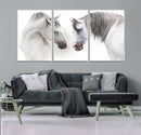 White Horse Wall Art Animal Canvas Print by MyGreatCanvas | Canvas Wall Art Prints | Photo Prints & Wall Decor