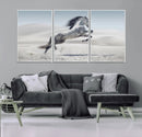 Prancing Horse Desert Large Wall Art Canvas Print – Majestic