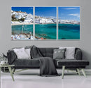 Santorini Wall Art Canvas Print