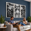 American Football Wall Art Canvas Print Framed Stadium Sport