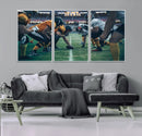 American Football Playing Wall Art Canvas Print by MyGreatCanvas | Canvas Wall Art Prints | Photo Prints & Wall Decor