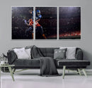 American Football Wall Art Canvas Print, Stadium Sport Wall