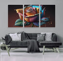 Abstract Rose Wall Art Canvas Print
