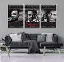 Thinker Quintet Canvas Wall Art – Martin, Obama, Malcolm X,