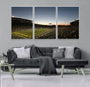 Oregon Ducks Football Team Print - Eugene Autzen Stadium