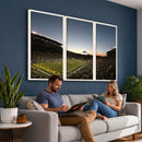 Oregon Ducks Football Team Print - Eugene Autzen Stadium