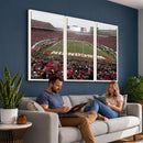 Wisconsin Badgers Team Print Canvas - Madison Camp Randall
