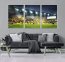 Columbus Crew Stadium Match Triple Canvas Wall Art - Dynamic