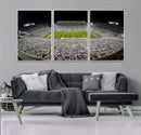 Beaver Stadium Night Game Triple Canvas Wall Art - Penn