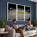 Beaver Stadium Night Game Triple Canvas Wall Art - Penn