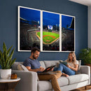 Truist Park Night Game Canvas Art - Atlanta Braves Stadium