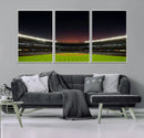 Yankee Stadium Night Game Triple Canvas, Yankee Stadium