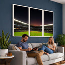 Yankee Stadium Night Game Triple Canvas, Yankee Stadium