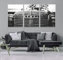 Vintage Farmall Tractor Wall Art Canvas Print, Rustic