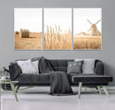 Vintage Farmhouse Triptych Wall Art – Giclée Canvas