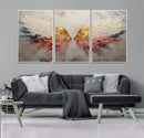 Golden Angel Wings Wall Art Canvas Print – Stunning Abstract by MyGreatCanvas | Canvas Wall Art Prints | Photo Prints & Wall Decor
