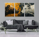 Bear and Bull Wall Art Canvas Print – Abstract Animal by MyGreatCanvas | Canvas Wall Art Prints | Photo Prints & Wall Decor