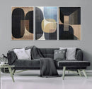 Minimalist Wabi Sabi Abstract Geometric Wall Art Canvas