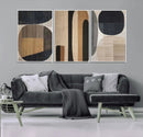 Wabi Sabi Canvas Print - Geometric Abstract Wall Art Canvas