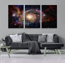 Nebula and Galaxies in Space Wall Art Canvas Print, Spiral