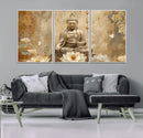 Buddha Wall Art Canvas Print, Buddha Meditation Room Decor,