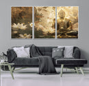 Zen Buddha Wall Art Canvas Print | Peaceful Meditation Decor