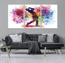 Colorful Golfer Swing Wall Art Canvas Print - Ready to Hang, by MyGreatCanvas | Canvas Wall Art Prints | Photo Prints & Wall Decor