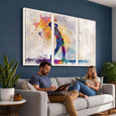 Watercolor Golf Swing Wall Art Canvas Print | Vibrant