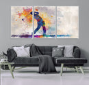 Watercolor Golf Swing Wall Art Canvas Print | Vibrant