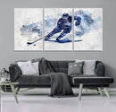 Hockey Player Wall Art Canvas Print - Sports-Inspired